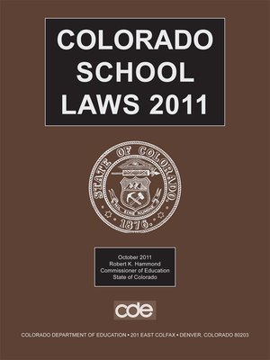 cover image of Colorado School Laws